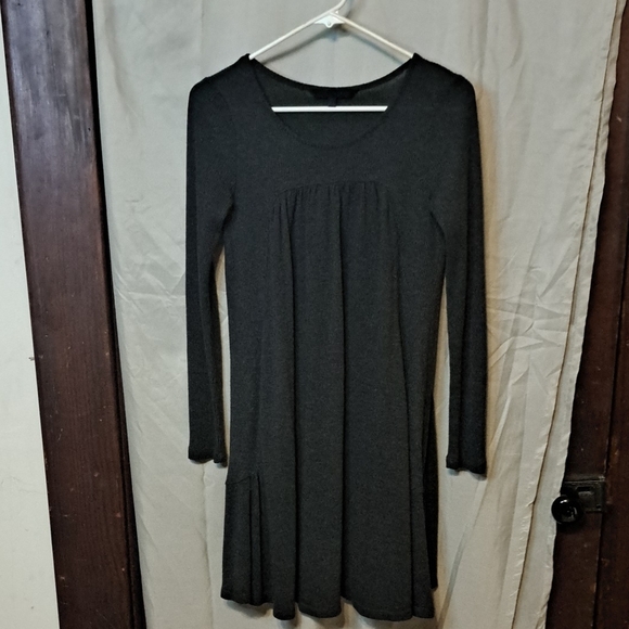 Plastic Island Dresses & Skirts - Charcol A-Line Knee-Length Sweater Dress. Plastic Island size Md Partial Ribbing